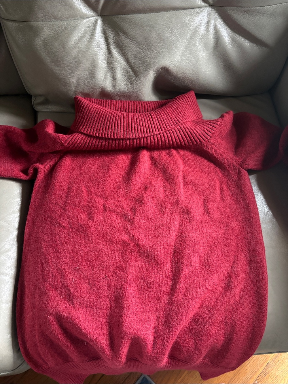 Women’s Red Turtleneck/ off the shoulder Sweater